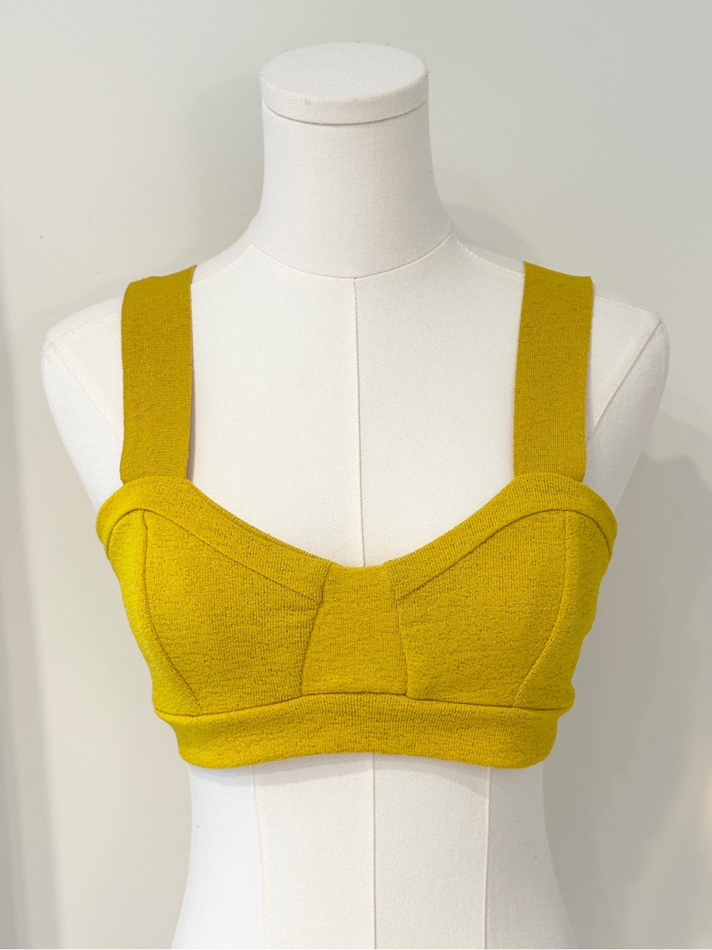 ZARA Mustard Yellow Bustier Bralette - Women Intimates / M
